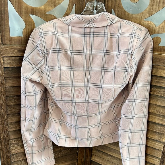 Fashion Nova Blush Plaid Dream Blazer Set NWT - Picture 8 of 12